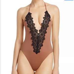 Blue Life Mirage Halter One Piece Swimsuit XS